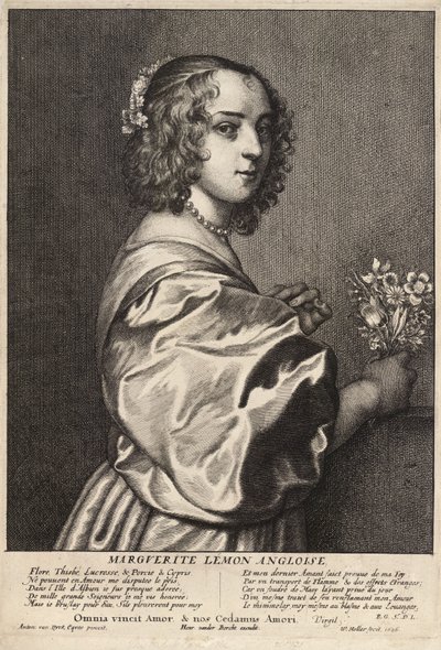 Margaret Lemon. State 2 by Wenceslaus Hollar